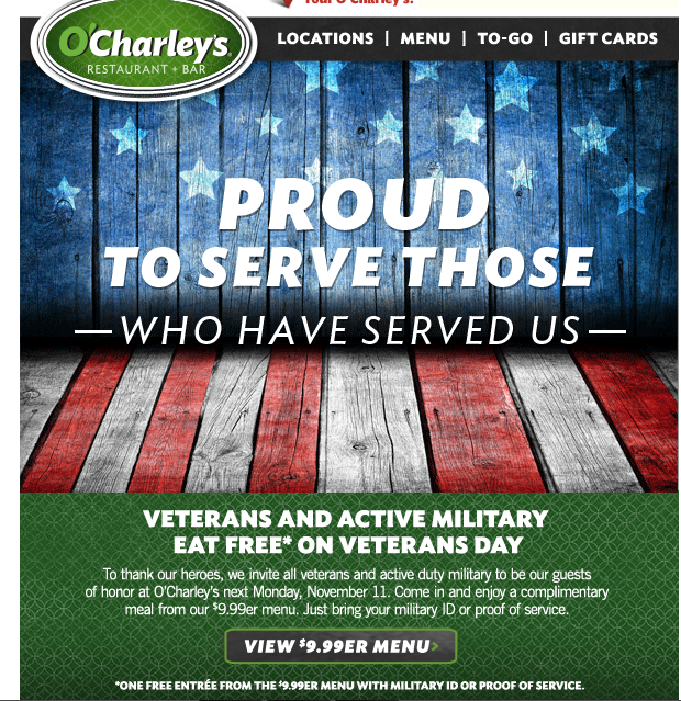 Veteran's Day Deals & Freebies Beltway Bargain Mom Washington DC