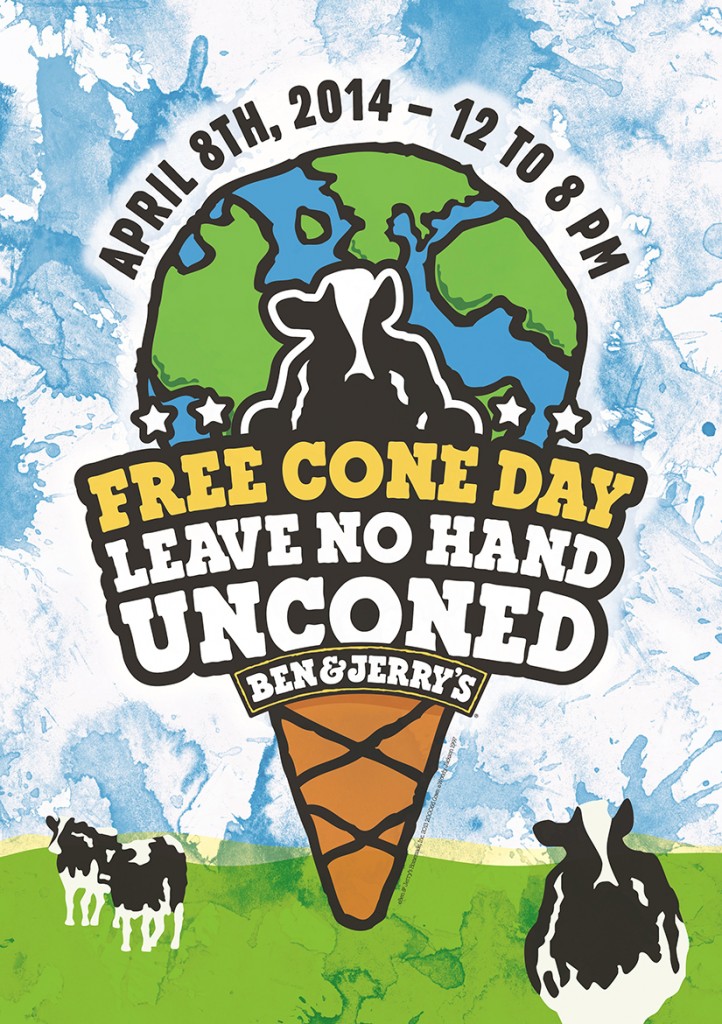Free Cone Day Ben & Jerry's Washington DC Fairfax VA Reston Dulles Northern VA Freebie