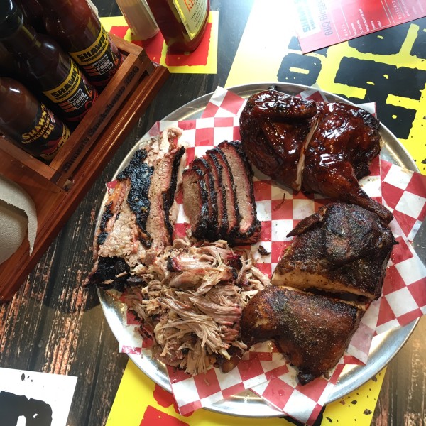 Delicious smoked BBQ meat at Shawns Smokehouse BBQ restaurant Warrenton VA