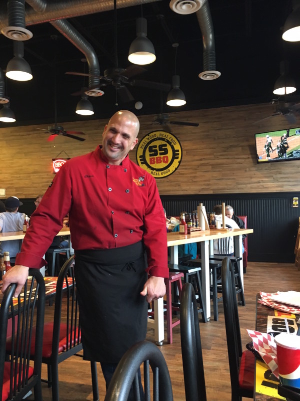 Shawn Moss Barbecue master chef at Shawns Smokehouse BBQ Warrenton VA