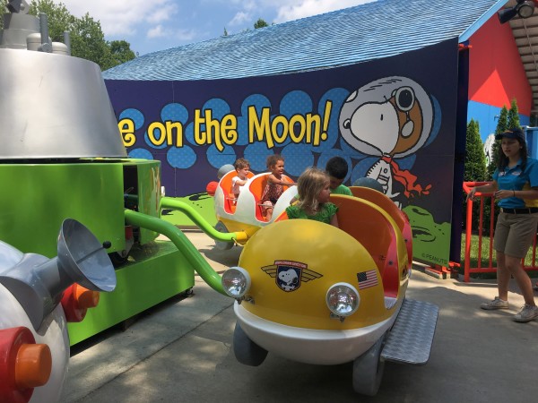 Snoopys Space Buggies Kids Ride at Kings Dominion VA