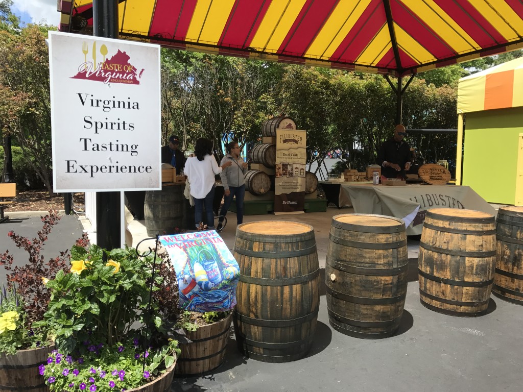 Taste of Virginia Spirits Tasting in Doswell, VA. Coasters and culinary treats.