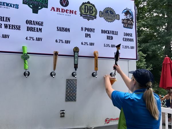 Kings Dominion BBQ Brew Fest Craft Beers on Tap