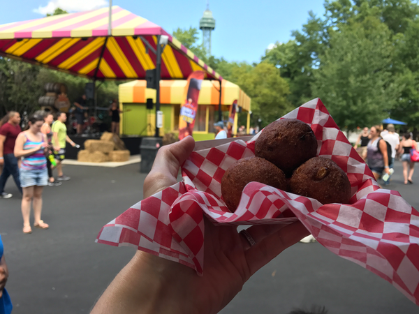 Kings Dominion BBQ and Brew Fest Hushpuppies Snacks