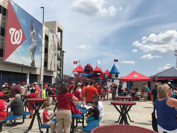 Playground and family activities in Nationals Park DC