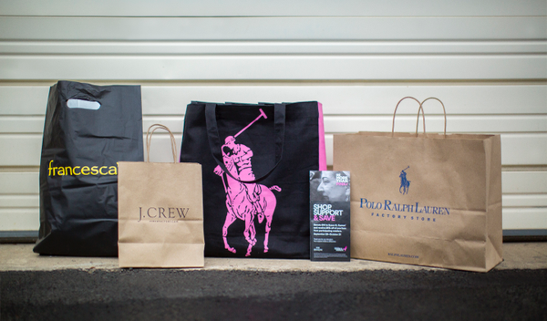 Potomac Mills shopping bags and Polo Ralph Lauren Pink Pony Reusable Tote with More Than Pink discount booklet