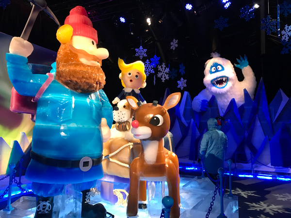 Gaylord Hotel ICE Rudolph the Red-Nosed Reindeer Attraction