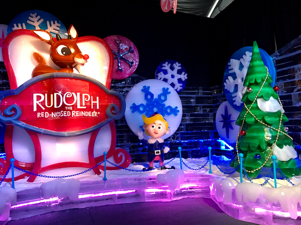 Gaylord National Rudolph the Red-Nosed Reindeer ICE attraction