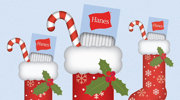 Hanes holiday stocking stuffer cozy gift ideas