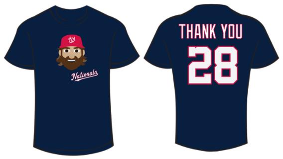 Jayson Werth Appreciation Day Nationals Baseball Tshirt for Fans
