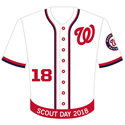 Nationals Baseball Scout Day Patch or Badge with purchase of Scout Day ticket