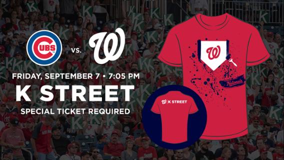 Nationals MLB K Street Section Superfan Package