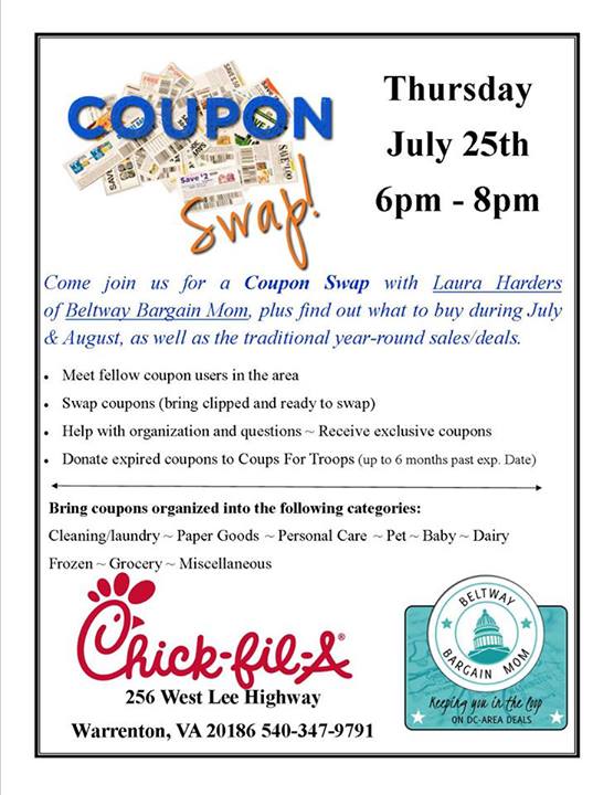 Coupon Swap With Chicks - Beltway Bargain Mom | Washington DC Northern ...